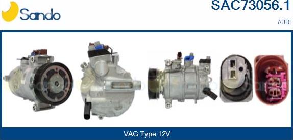 Sando SAC73056.1 - Compressore, Climatizzatore www.autoricambi360.it