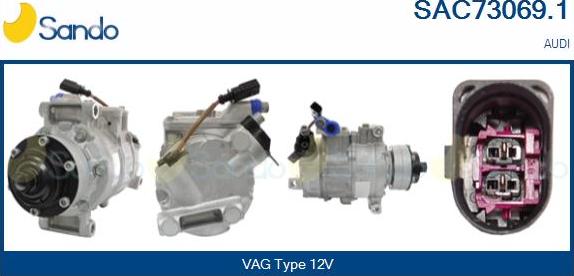 Sando SAC73069.1 - Compressore, Climatizzatore www.autoricambi360.it