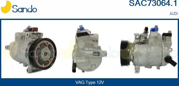 Sando SAC73064.1 - Compressore, Climatizzatore www.autoricambi360.it