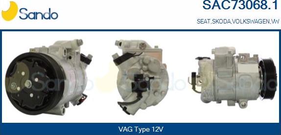 Sando SAC73068.1 - Compressore, Climatizzatore www.autoricambi360.it