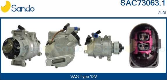 Sando SAC73063.1 - Compressore, Climatizzatore www.autoricambi360.it