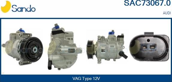 Sando SAC73067.0 - Compressore, Climatizzatore www.autoricambi360.it