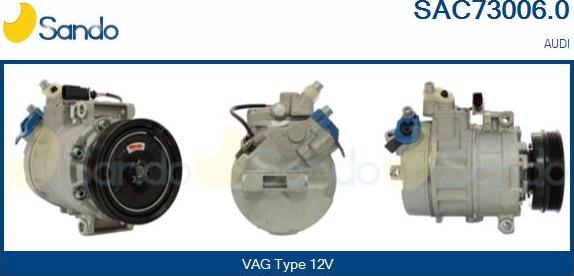 Sando SAC73006.0 - Compressore, Climatizzatore www.autoricambi360.it