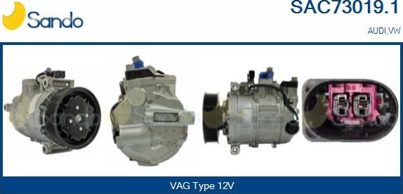 Sando SAC73019.1 - Compressore, Climatizzatore www.autoricambi360.it
