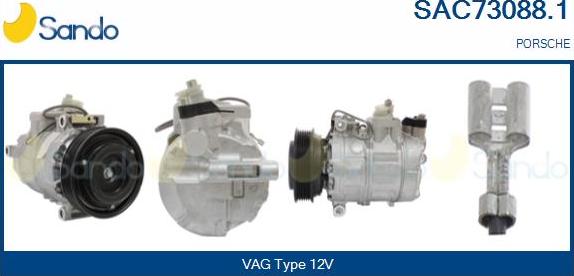Sando SAC73088.1 - Compressore, Climatizzatore www.autoricambi360.it