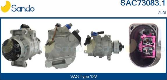 Sando SAC73083.1 - Compressore, Climatizzatore www.autoricambi360.it