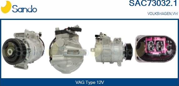 Sando SAC73032.1 - Compressore, Climatizzatore www.autoricambi360.it