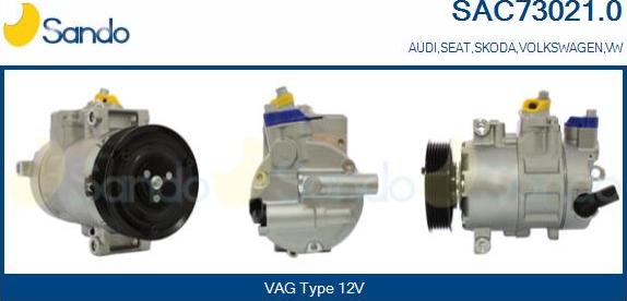 Sando SAC73021.0 - Compressore, Climatizzatore www.autoricambi360.it