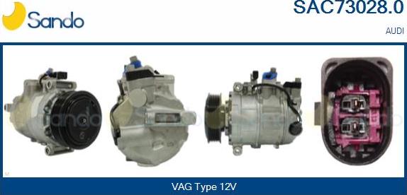Sando SAC73028.0 - Compressore, Climatizzatore www.autoricambi360.it