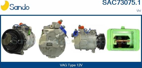 Sando SAC73075.1 - Compressore, Climatizzatore www.autoricambi360.it