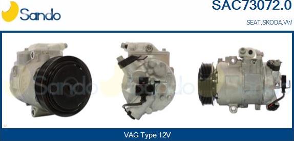 Sando SAC73072.0 - Compressore, Climatizzatore www.autoricambi360.it