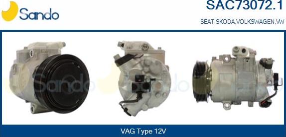 Sando SAC73072.1 - Compressore, Climatizzatore www.autoricambi360.it
