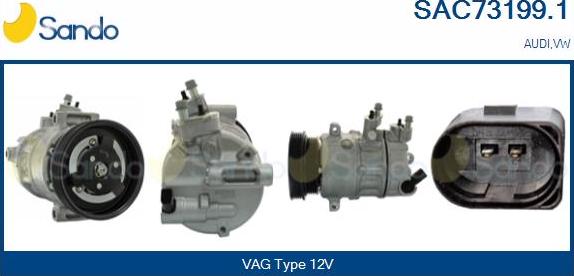 Sando SAC73199.1 - Compressore, Climatizzatore www.autoricambi360.it