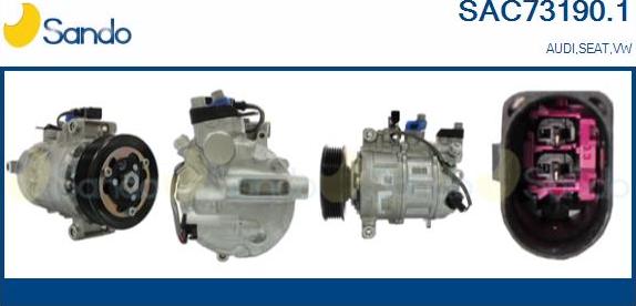 Sando SAC73190.1 - Compressore, Climatizzatore www.autoricambi360.it