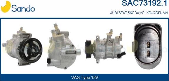 Sando SAC73192.1 - Compressore, Climatizzatore www.autoricambi360.it