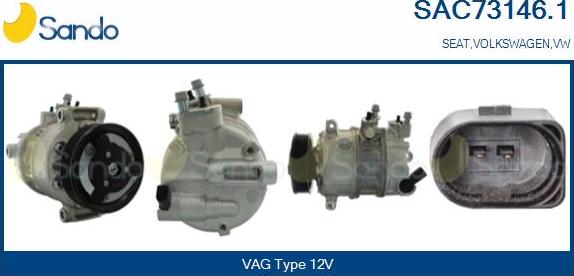Sando SAC73146.1 - Compressore, Climatizzatore www.autoricambi360.it