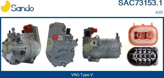 Sando SAC73153.1 - Compressore, Climatizzatore www.autoricambi360.it