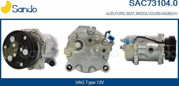 Sando SAC73104.0 - Compressore, Climatizzatore www.autoricambi360.it