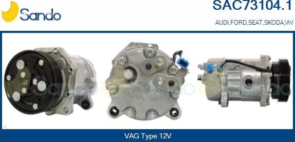 Sando SAC73104.1 - Compressore, Climatizzatore www.autoricambi360.it