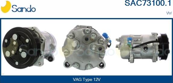 Sando SAC73100.1 - Compressore, Climatizzatore www.autoricambi360.it