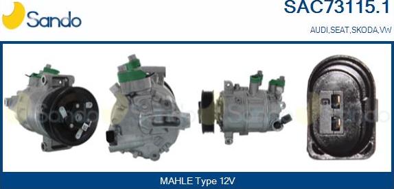 Sando SAC73115.1 - Compressore, Climatizzatore www.autoricambi360.it