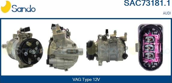 Sando SAC73181.1 - Compressore, Climatizzatore www.autoricambi360.it