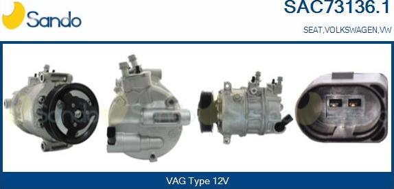 Sando SAC73136.1 - Compressore, Climatizzatore www.autoricambi360.it