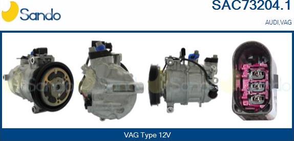 Sando SAC73204.1 - Compressore, Climatizzatore www.autoricambi360.it