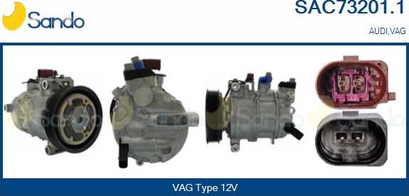 Sando SAC73201.1 - Compressore, Climatizzatore www.autoricambi360.it
