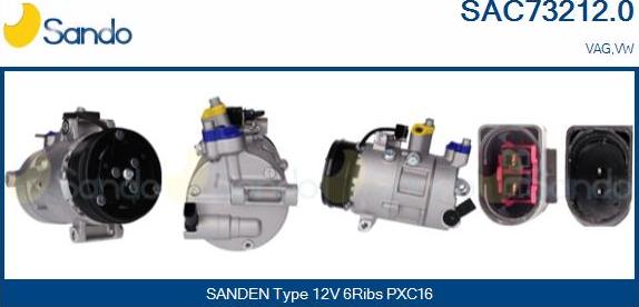 Sando SAC73212.0 - Compressore, Climatizzatore www.autoricambi360.it