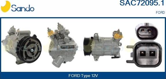 Sando SAC72095.1 - Compressore, Climatizzatore www.autoricambi360.it