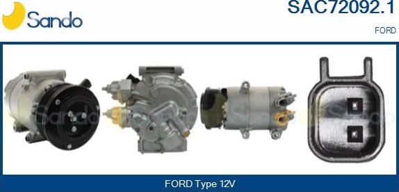 Sando SAC72092.1 - Compressore, Climatizzatore www.autoricambi360.it