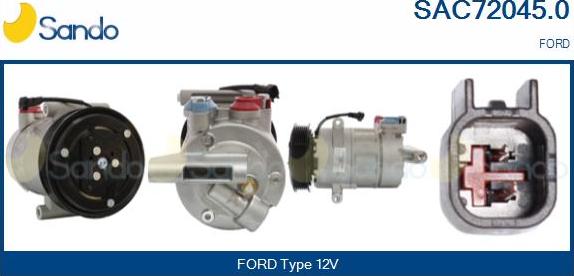 Sando SAC72045.0 - Compressore, Climatizzatore www.autoricambi360.it