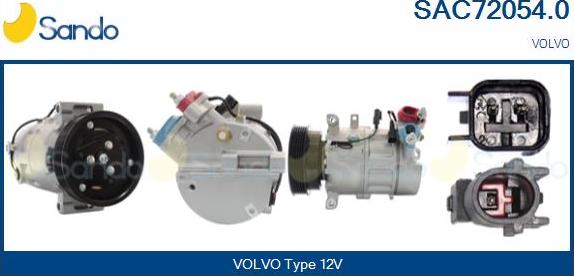 Sando SAC72054.0 - Compressore, Climatizzatore www.autoricambi360.it