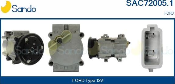 Sando SAC72005.1 - Compressore, Climatizzatore www.autoricambi360.it