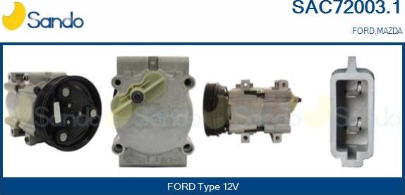 Sando SAC72003.1 - Compressore, Climatizzatore www.autoricambi360.it