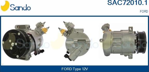 Sando SAC72010.1 - Compressore, Climatizzatore www.autoricambi360.it