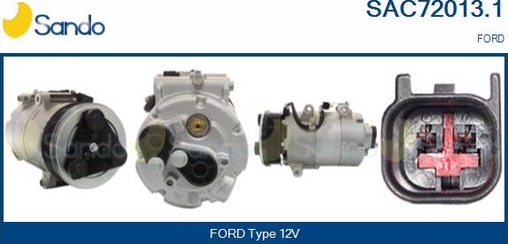 Sando SAC72013.1 - Compressore, Climatizzatore www.autoricambi360.it