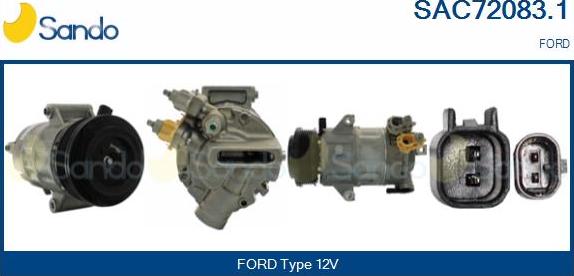 Sando SAC72083.1 - Compressore, Climatizzatore www.autoricambi360.it