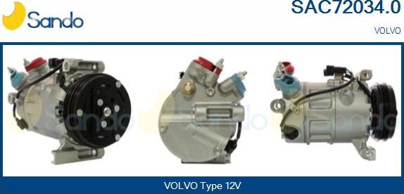 Sando SAC72034.0 - Compressore, Climatizzatore www.autoricambi360.it