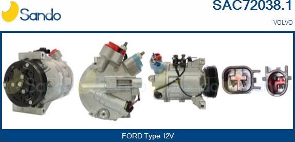 Sando SAC72038.1 - Compressore, Climatizzatore www.autoricambi360.it