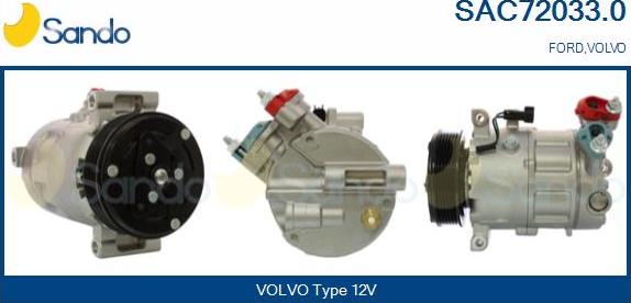 Sando SAC72033.0 - Compressore, Climatizzatore www.autoricambi360.it