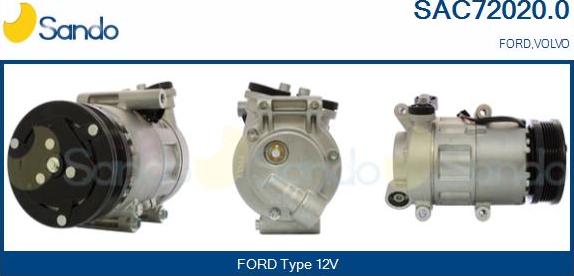 Sando SAC72020.0 - Compressore, Climatizzatore www.autoricambi360.it