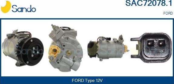 Sando SAC72078.1 - Compressore, Climatizzatore www.autoricambi360.it