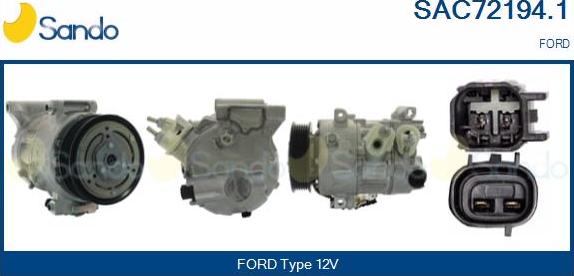 Sando SAC72194.1 - Compressore, Climatizzatore www.autoricambi360.it