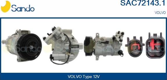 Sando SAC72143.1 - Compressore, Climatizzatore www.autoricambi360.it
