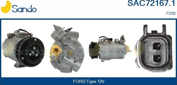 Sando SAC72167.1 - Compressore, Climatizzatore www.autoricambi360.it