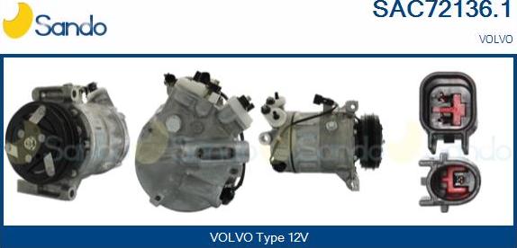 Sando SAC72136.1 - Compressore, Climatizzatore www.autoricambi360.it