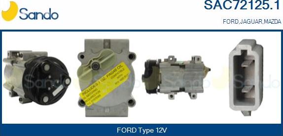 Sando SAC72125.1 - Compressore, Climatizzatore www.autoricambi360.it