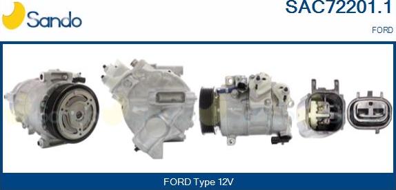 Sando SAC72201.1 - Compressore, Climatizzatore www.autoricambi360.it